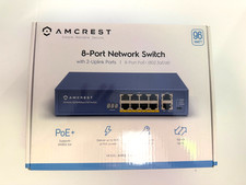 AMCREST 8-Port Network Switch With 2 -Uplink Ports 8 -Port POE+(802.3af/at) picture