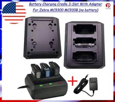 3-Slot Battery Charging Cradle With Adapter For Zebra MC9300 MC930B (no battery) picture