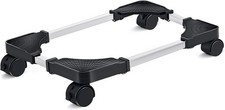 Mobile CPU Stand Adjustable Computer Tower Stand with 4 Caster Wheels Fits Most picture