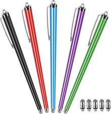Long Stylus 5-Pack Capacitive Pen for Touchscreen, Universal Stylus Pens | for i picture