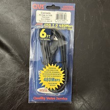 Connects PC/HUB to USB Peripherals, Type A to B, Black - 10ft picture