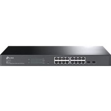 NEW TP-Link JetStream 16-Port Gigabit Smart Switch with 2 SFP Slots TLSG2218 picture