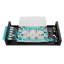 Wallmount Box Fiber Optic Terminal Encloure 12 Strand Duplex LC MM OM3 10G picture