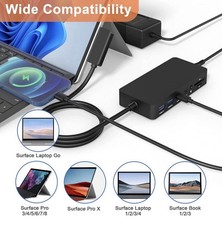 Microsoft Surface 4K Multimedia Media Expansion Dock Station Adapter USB C HDMI picture