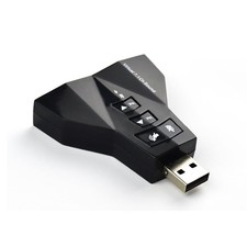  USB Virtual 7.1 Independent Sound Card Airplane Shaped Sound Card Computer Driv picture