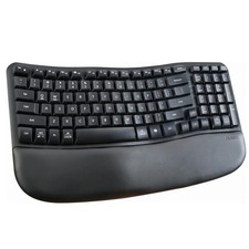 Nulea RT08 Wave Keys Wireless Ergonomic Keyboard with Cushioned Palm Rest, 2.4GH picture