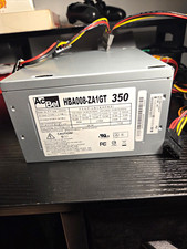AcBel 350W ATX Power Supply PSU 24-Pin SATA 4-Pin Peripheral UNTESTED SO AS IS. picture
