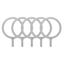 5Pcs Magnetic Adapter Ring, Wireless Charger Conversion Kit, Flash Silver picture