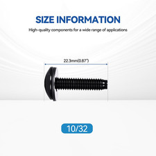 30-Pack Rack Screws 10/32 with Nylon Washers for Server Racks、Routers Enclosu... picture