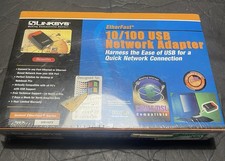 LINKSYS EtherFast 10/100 USB Network Adapter & Cable USB100TX Ethernet Adaptor picture