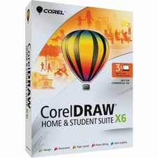 Corel CorelDRAW Home & Student Suite X6 3 Users Graphic Design Suite for Windows picture