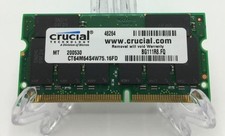 Crucial Technology 512 MB 144-Pin PC133 133 Mhz SODIMM SDRAM (CT64M64S4W75) picture