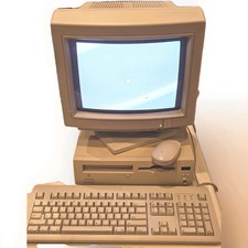 VTG APPLE MCINTOSH 630CD DESKTOP COMPUTER W/ MONITOR KEYBOARD & MOUSE WORKING  picture