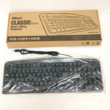 iMicro Speed KB-US919EB Keyboard Classic NEW USB Corded picture