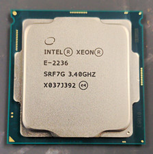 Intel Xeon E-2236 6-Core 3.40GHz CPU 12MB L3 FCLGA1151 SRF7G picture