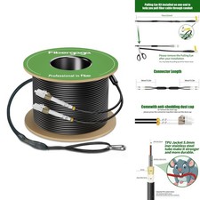 Fibergaga LC to LC OM3 Multimode Fiber Patch Cable TPU 75M (246ft) picture