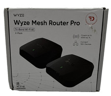 Wyze AXE5400 Tri-Band Wi-Fi 6E Mesh Router Pro, Covers up to 4000 Sq Ft (2 PACK) picture