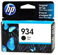 New HP 934 Black Ink Cartridge C2P19AN Factory Sealed EXP 2021 picture