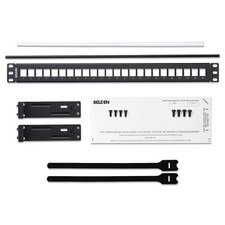 Belden AX103114 24-Port 1U Flat KeyConnect Patch Panel Black picture