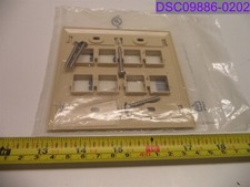 Qty = 5: CommScope Ivory Faceplate P/N M28L-246 108685017 picture