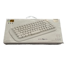actto Retro Pop Mini Bluetooth Keyboard BTH-03 Built-In Battery White Korean picture