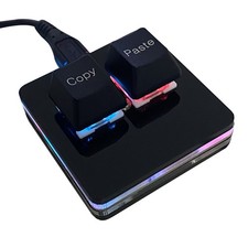 BTXETUEL Copy and Paste 2-Key Keyboard SAYO OSU Keypad 2*2*1.1inch, Black picture