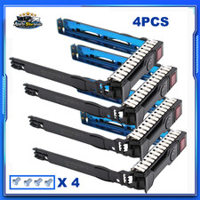 New 4PCS 2.5in HDD Hard Drive Tray Caddy for HP DL360 DL380 G8 G9 G10 651687-001 picture