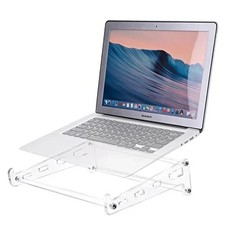 Acrylic Laptop Stand for Desk, Clear Ventilated Computer Stand Holder for  picture