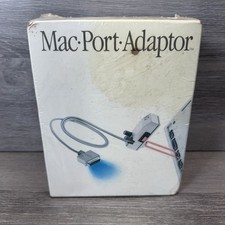 Rare Vintage Mac Port Adaptor Macintosh IBM parallel Peripheral RS-422 Port 1985 picture