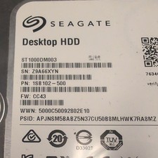 Seagate ST1000DM003 1TB SATA Internal Hard Drive 3.5