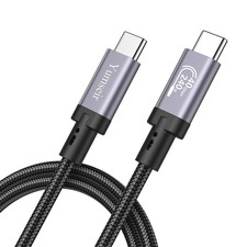 USB 4 for Thunderbolt 4 Cable 4FT, 40Gbps Bandwidth USB C Cable, 240W Charging picture