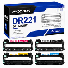 DR221CL 4PK Drum Unit Set for HL-3140CW HL-3170CDW HL-3180CDW MFC-9130CW 9330CDW picture