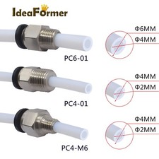 5Pcs 3D Printer Pneumatic Connector+bowden Quick Jointer coupler+Pipe PTFE Tube  picture