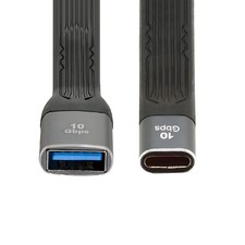 USB C Host to USB 3.0 Device 10Gbps Data Transfer 5V3A Fast Charging Flat Cable picture