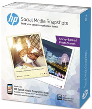 HP Photo Paper Sticky Back Social Media Snapshots (4x5) 25 sheets picture