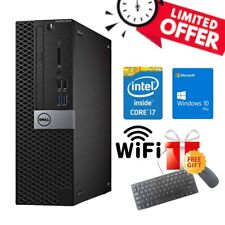 Clearance Sale~ Dell Desktop Computer i7 32GB RAM 1TB SSD WIN10P SFF WIFI DVD picture