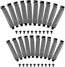 20 Pieces PCI Slot Cover Hard Steel Dust Filter Blanking Plate, Vented Slot Cove picture