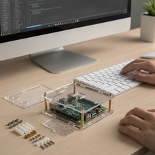 Compact Acrylic Shell MMDVM Hotspot with 3 Channels for DMR, DSTAR, YSF picture