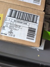 NIB Leviton 6A587-U48 48-Port 2U Cat6A UTP Angled Black Patch Panel picture