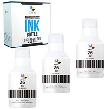 CMYi 3PK Compatible GI-26 Black Ink Refill for Canon MAXIFY GX6020 GX6021 GX6040 picture