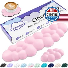 Sushret Cloud Wrist Rest Keyboard, Cloud Keyboard Wrist Pad - Pink CWRS-01-L picture