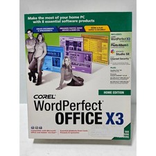 Corel WordPerfect Office X3 Home Edition Software Suite Windows XP 2000 New picture