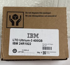 IBM One Sealed Box with 5 IBM 24R1922 LTO Ultrium 3 400GB Cartridges picture