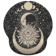 Sun and Moon Mouse Pad with Gel Wrist Support, Smooth Surface Ergonomic Mouse... picture