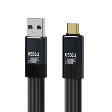 USB3.1 Type-A to Type-C 10Gbps Flat Slim FPC USB-C Data Power Cable 5V3A picture