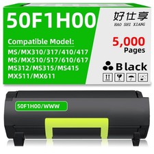60F1000 Toner Cartridge Compatible for Lexmark MX310 MX410 MX510 MX511 MX610 611 picture