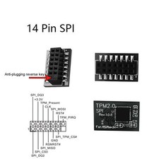 TPM2.0 Security Module SPI 14 Pin for Asrock TPM2 -SLI -S -SPI Platform picture