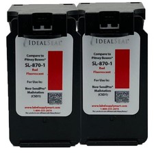 Replacement Postage Ink Cartridge SL8701 Red 2 Pack for CSD1 Mailstation picture