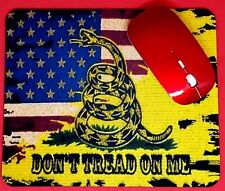 Distressed Gadsden American Flag Mouse Pad picture
