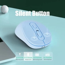 2.4Ghz Bluetooth Dual Wireless Mouse Silent Rechargeable for Laptop PC Tarvel picture